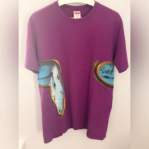 SUPREME SALVADOR DALI The Persistence of Memory TSHIRT M USA Art Streetwear SS19 - Picture 2 of 8